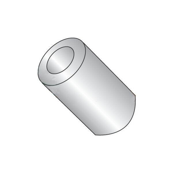 Newport Fasteners Round Spacer, #10 Screw Size, Plain Stainless Steel, 7/16 in Overall Lg, 0.192 in Inside Dia 688440 - main
